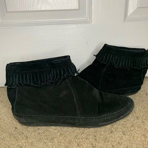Black womens moccasins
